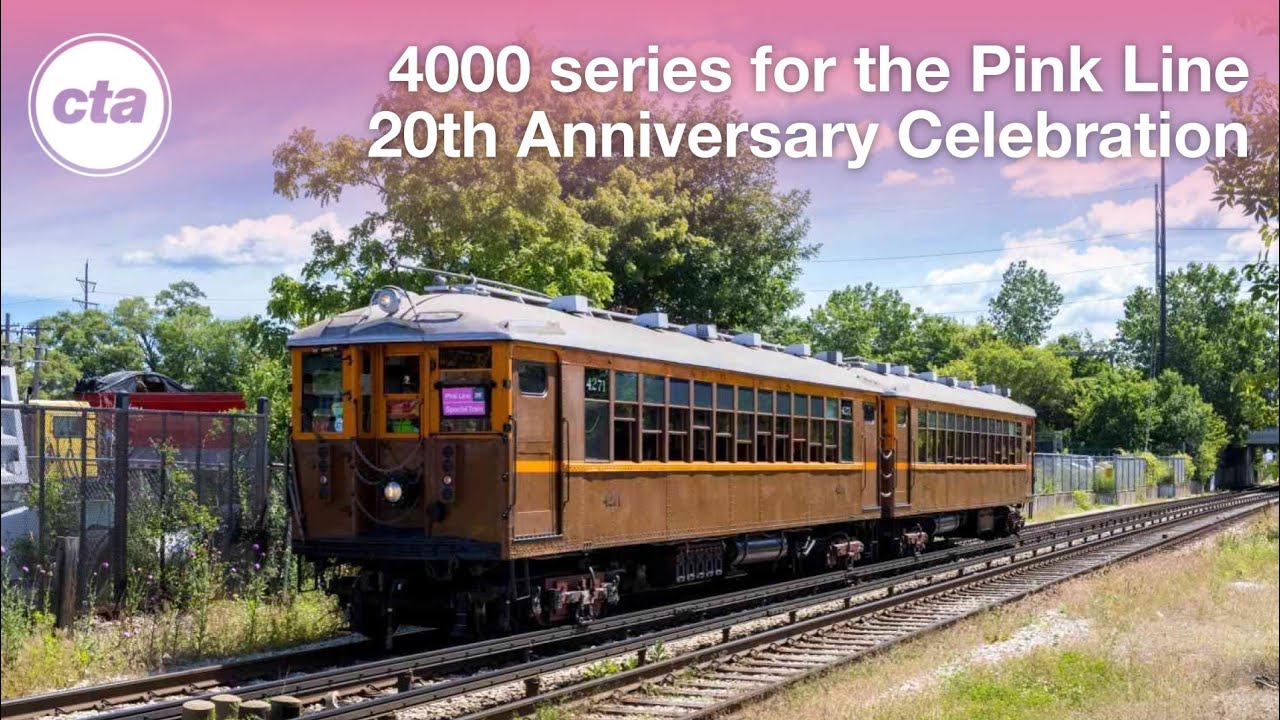 CTA Pink Line 20th Anniversary Celebration - 4000s Running on the Douglas - 06/25/26