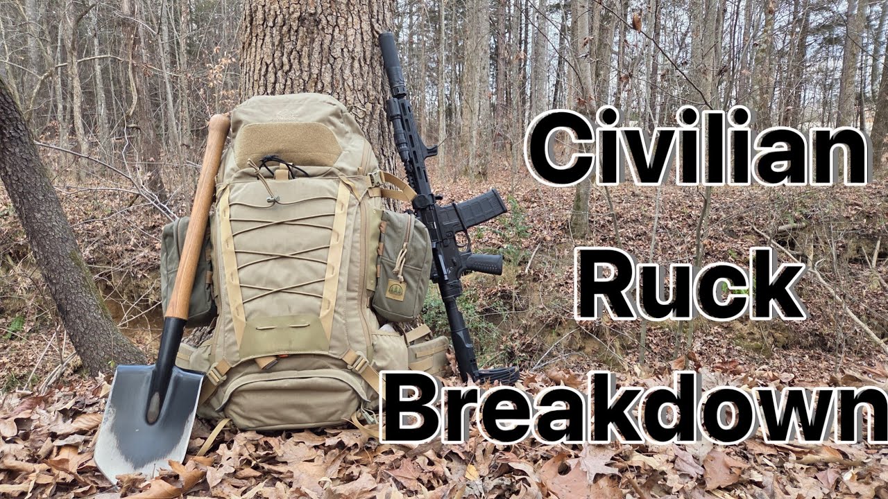 Complete rucksack load out for the prepared citizen
