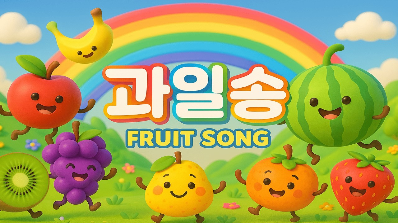 알록달록 과일송 | Fruit & Colors Song for Kids | 아삭아삭 맛있는 인기 동요