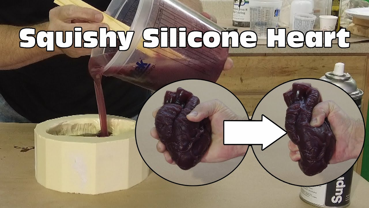 Casting A Silicone Heart With Skin Cast Silicone
