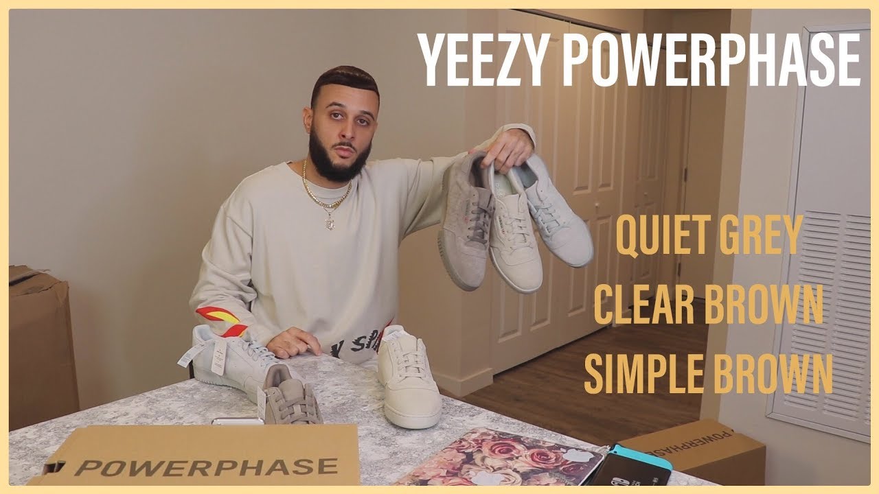 WATCH BEFORE YOU BUY YEEZY POWERPHASE SIMPLE BROWN CLEAR BROWN QUIET GREY