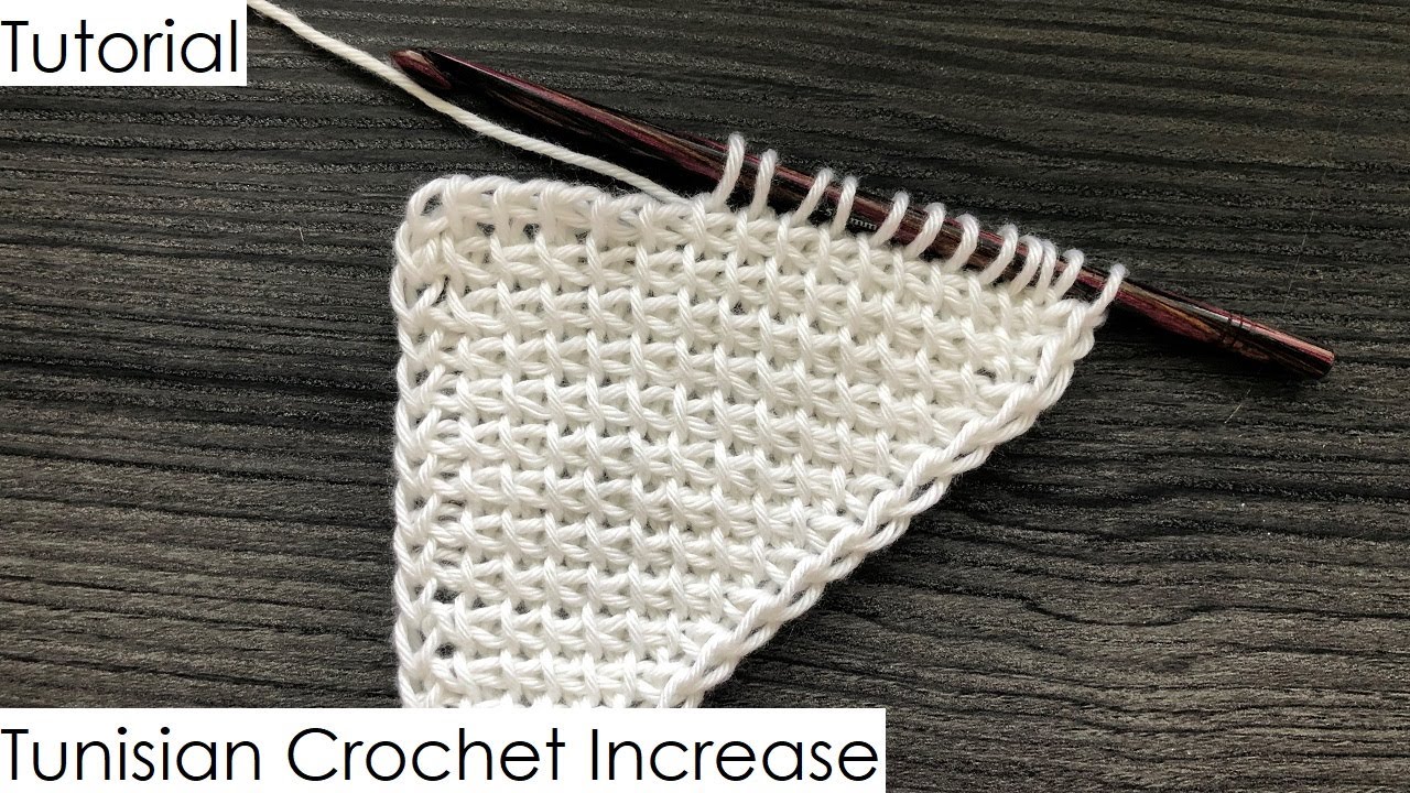 Tutorial - Tunisian Crochet Increase (YO & M1)