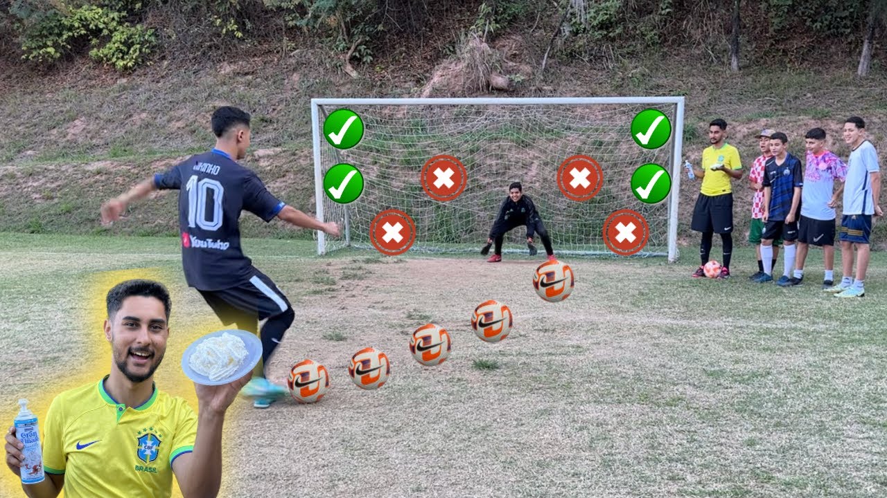3 DESAFIOS INSANOS DE FUTEBOL - QUEM ERRAR LEVA TORTA NA CARA! ‹ Hariston ›