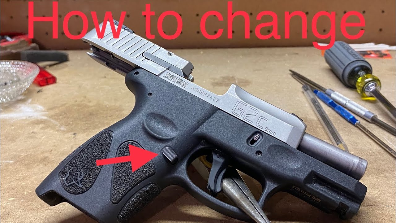 Taurus g2c How to change magazine release (left handed shooters)
