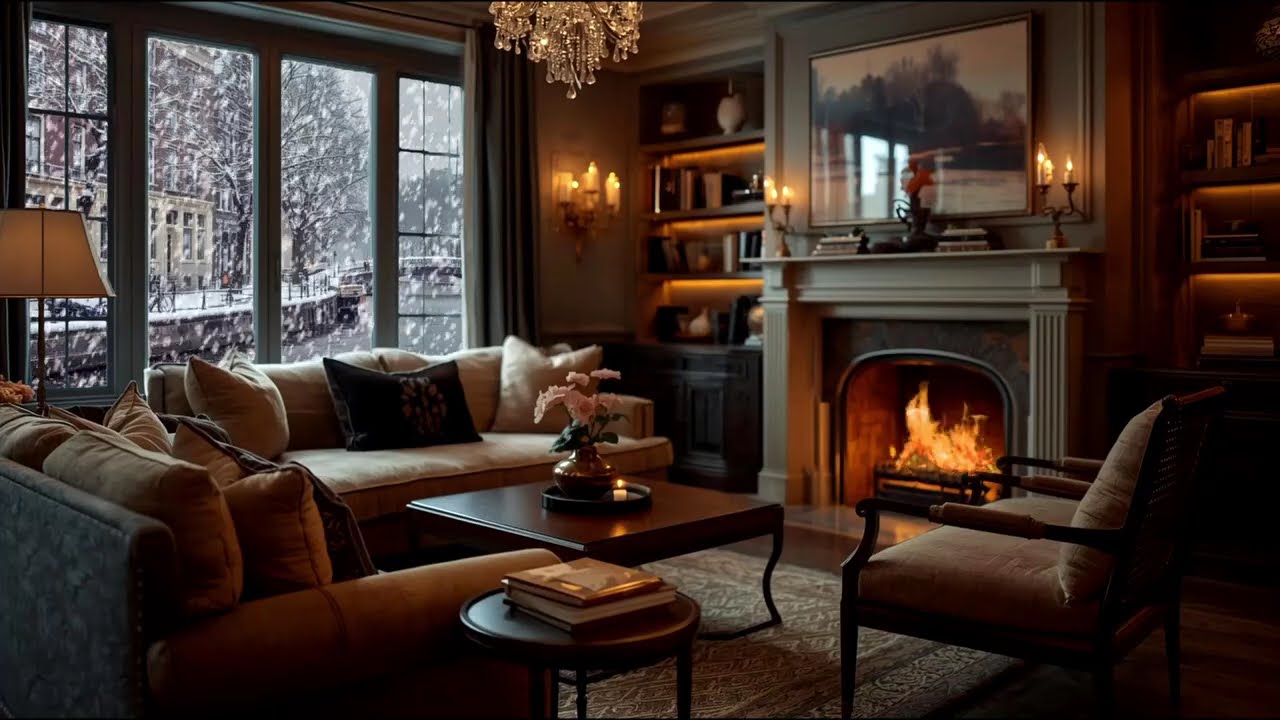 Winter Cafe Jazz ❄️ Smooth Saxophone Instrumentals for Relaxing Nights
