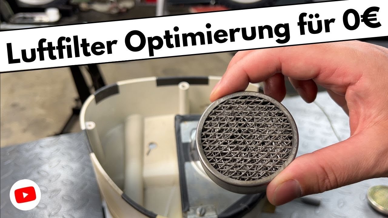 Simson Luftfilter Umbau / Optimierung für Sport Zylinder