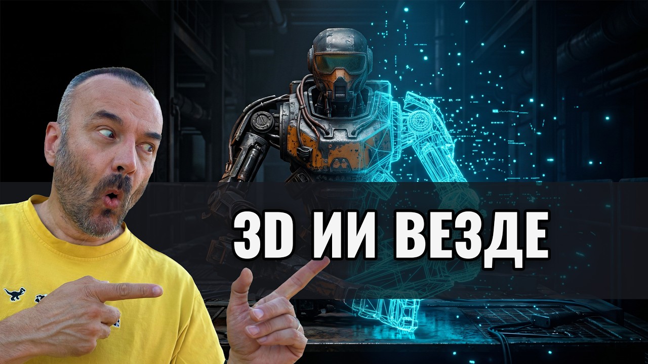 ИИ забирает самую скучную работу в 3D (Тестируем Hi3D + Blender)