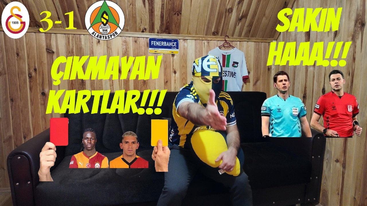 YILLARDIR FAUL VAR!!! KART YOK!!! | Galatasaray 3-1 Alanyaspor
