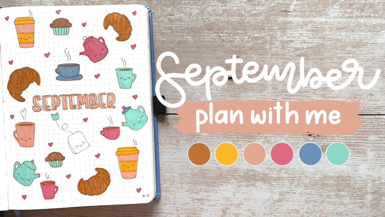 September 2020 Bullet Journal Setup | Plan With Me | BUJOANDCOOKIES