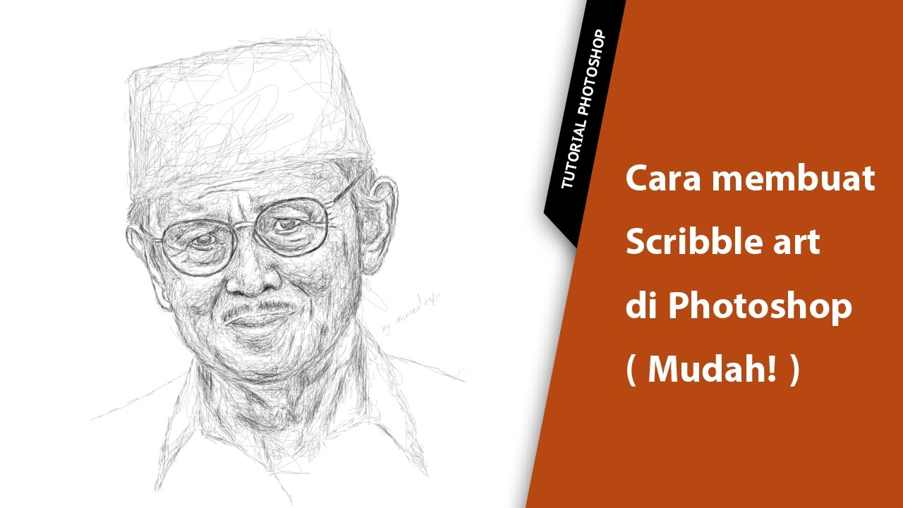 Tutorial Photoshop - Cara  Membuat Scribble Art MUDAH!