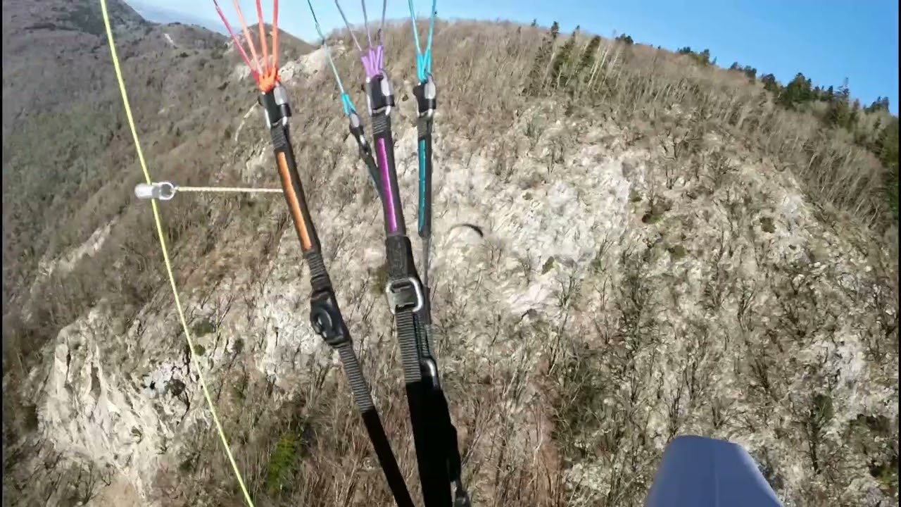 Cross d'hiver à Aiguebelette en parapente
