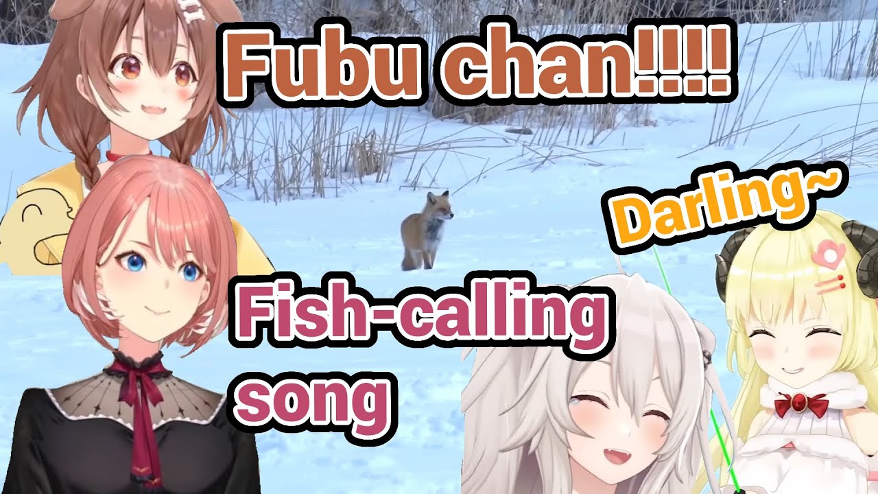 Botan Laugh Really Hard at Watame Fish-calling song and They all Meet Wild Fubuki!!! with Korone Lui