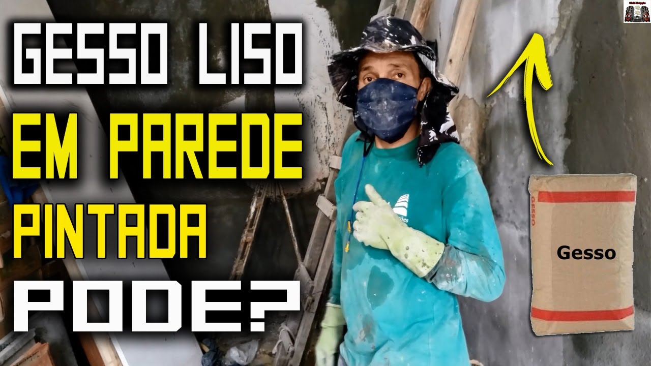 Pode APLICAR GESSO em PAREDE Que Já Está PINTADA? Veja a EXPLICAÇÃO do Coroa Construções