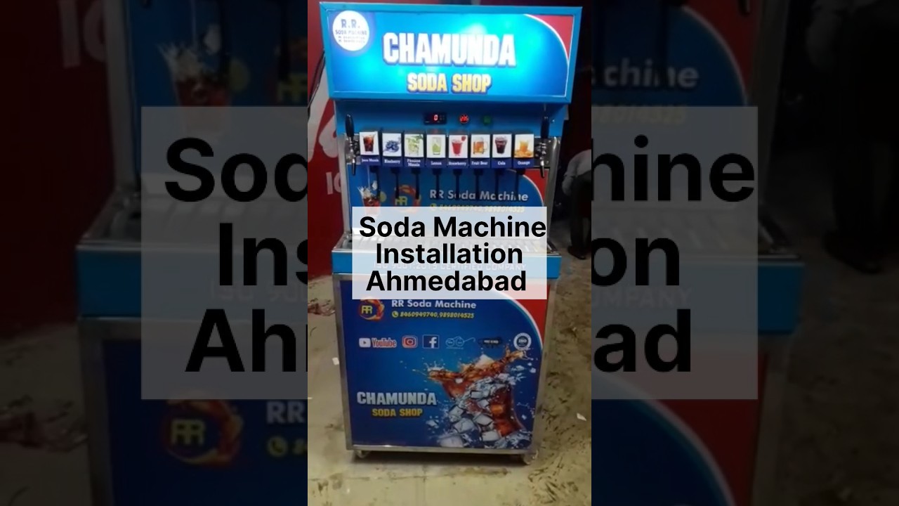 Soda Machine Installation In Ahmedabad Gujarat / Soda Shop Machine #shorts #trending #youtube #viral