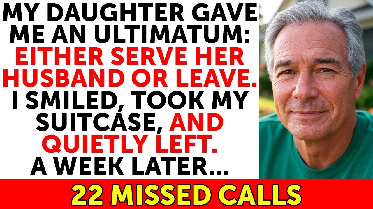 My Daughter Gave Me An Ultimatum: Either Serve Her Husband or Leave. I Smiled, Grabbed My Suitcase..