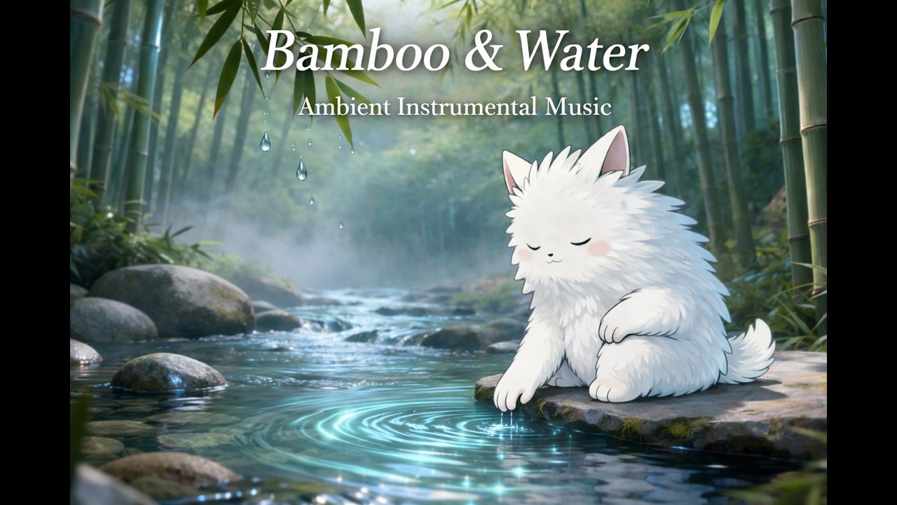 Bamboo and Water | Gentle Bamboo Flute Ambient Music for Relaxation