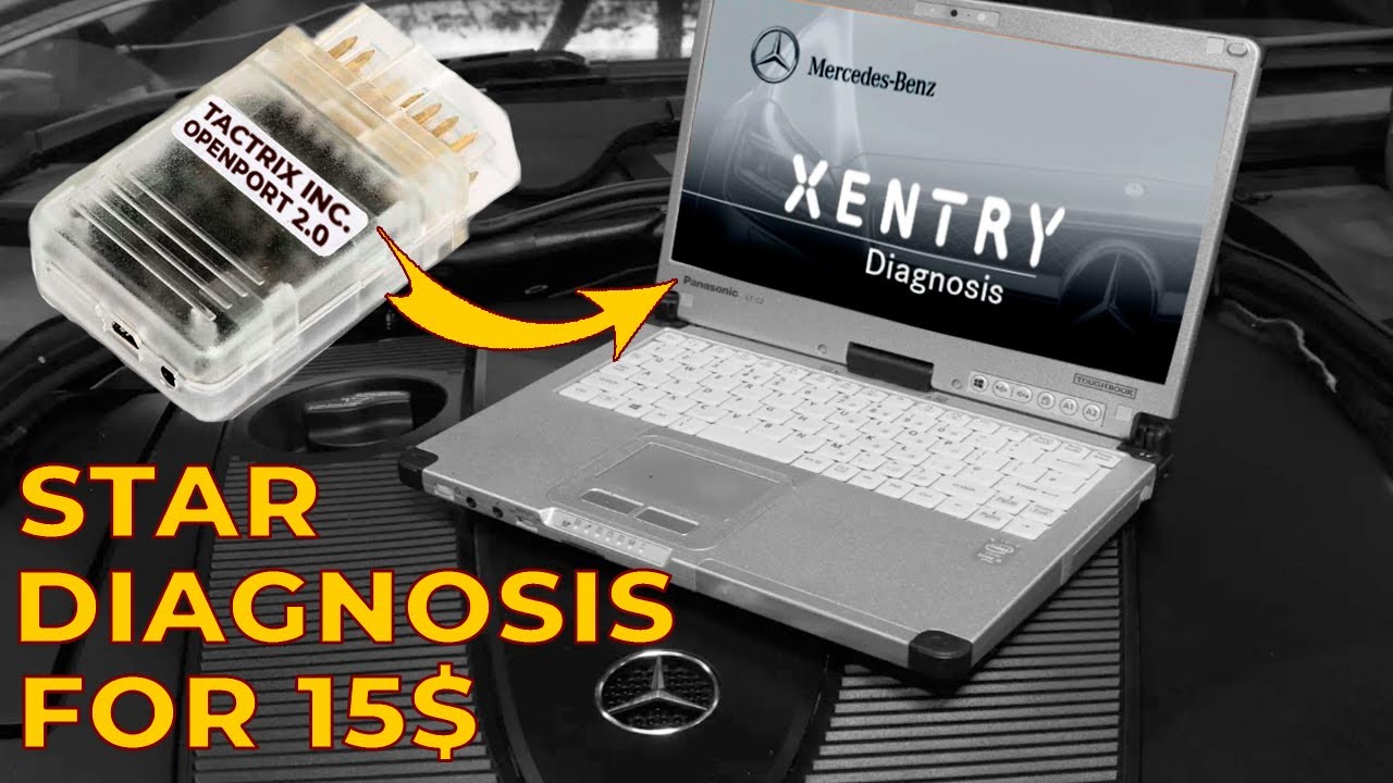 Star Diagnosis DAS Xentry 2025 за $15 / Дилерская Xentry Diagnostics через Openport  2.0  / J2534