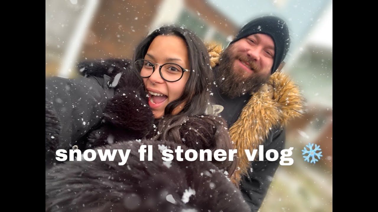 day in the life◝(ᵔᵕᵔ)◜snowy stoner vlog