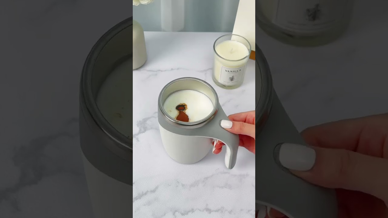 Electric Magnetic Stirring Coffee Mug, Electric Mixing Mug, Automatic Funny Self Mixing Cup