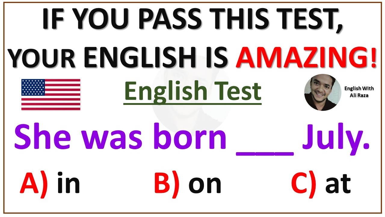 🇺🇸 American English Grammar Quiz | IF YOU PASS THIS TEST, YOUR ENGLISH IS AMAZING!