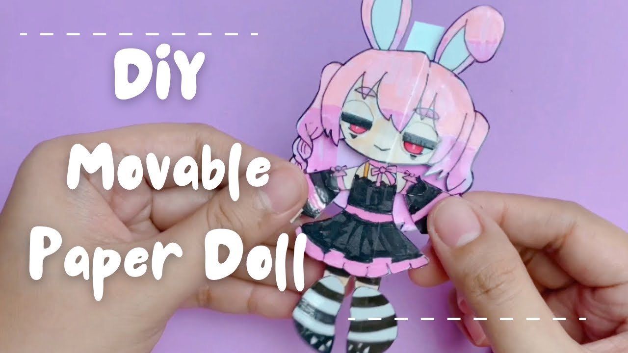 [💸 paper diy 💸] How to make Movable Paper Doll 🌸 Paper DIY Doll Tutorial