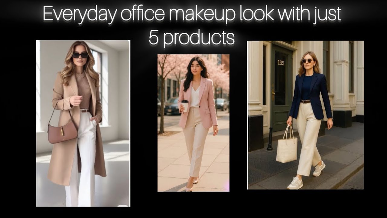 Grwm for office look‼️only with 5 productsTinted moisturiser,mac compact,bobby brown,love earth tint
