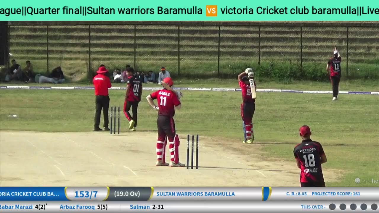 Chinar premier league||Sultan warriors baramulla 🆚 Victoria cricket Club||