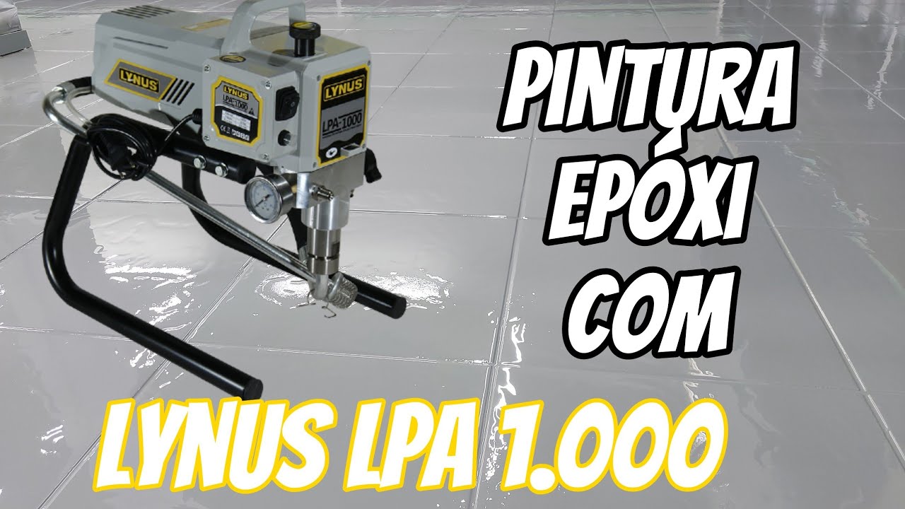 Apliquei tinta epoxi em Cerâmica com Airless LPA 1000