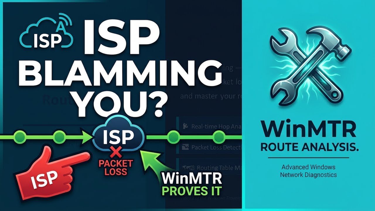 WinMTR & route print  Trace Packet Loss and Inspect Windows Routing Table