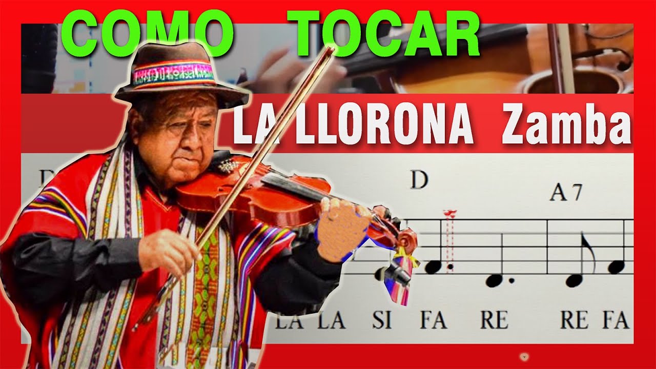 Como TOCAR  - La LLORONA - ZAMBA chaqueña /partitura y backing track