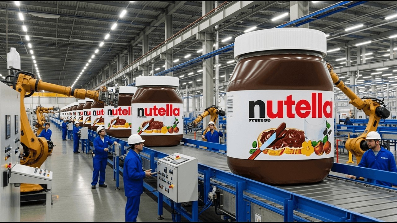 How It's Made: Nutella (Step-by-Step Factory Process) | 4K resolution
