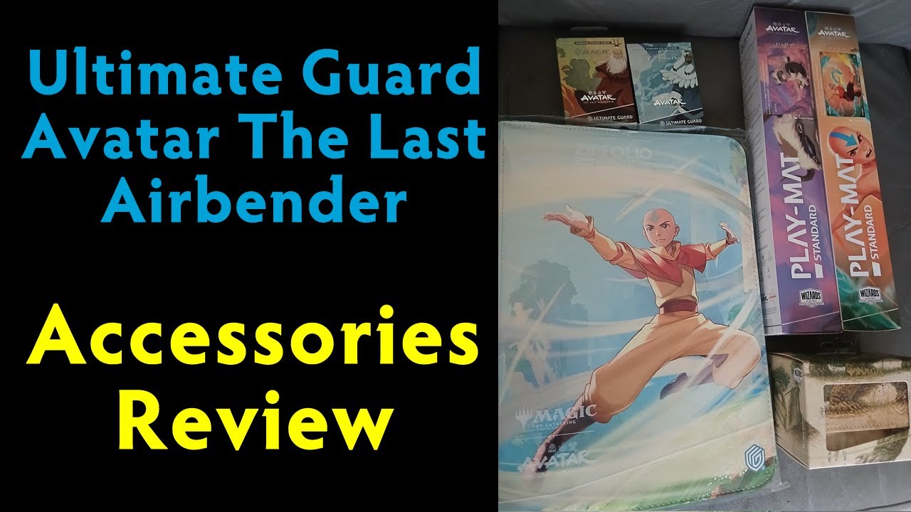 Обзор аксессуаров Ultimate Guard Avatar The Last Airbender (игровые коврики, чехлы, коробка для к...