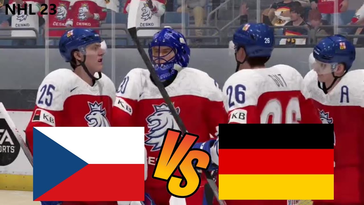 ČESKO - NĚMECKO MISTROVSTVÍ SVĚTA U20 V HOKEJI/NHL 23/