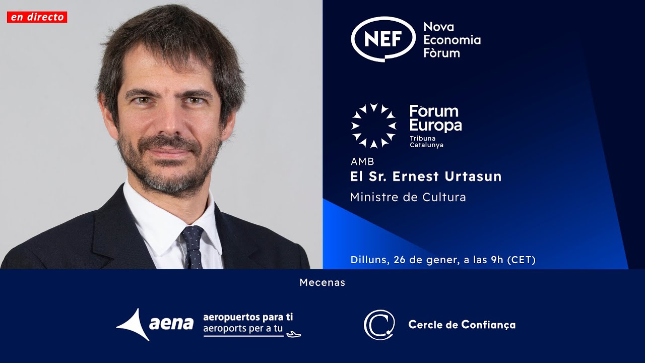NEF Online con el Sr. Ernest Urtasun, Ministro de Cultura
