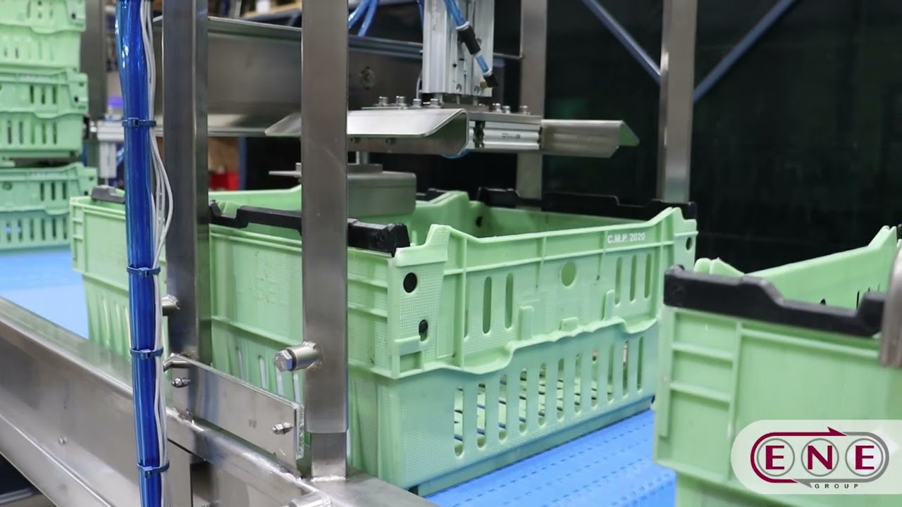 Crate Destacker & Tipper | Automated Crate Handling for Food Production