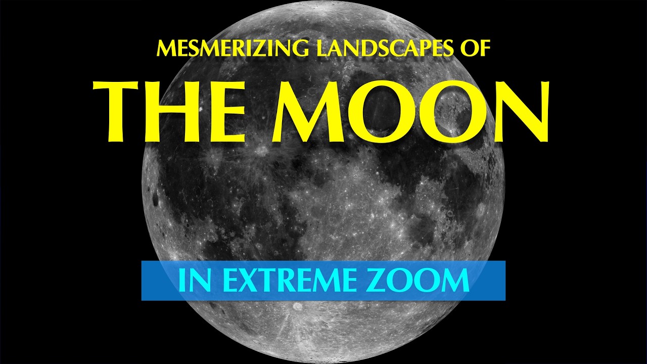Mesmerizing Landscapes of Our Moon In Extreme Zoom - 4K #asmr
