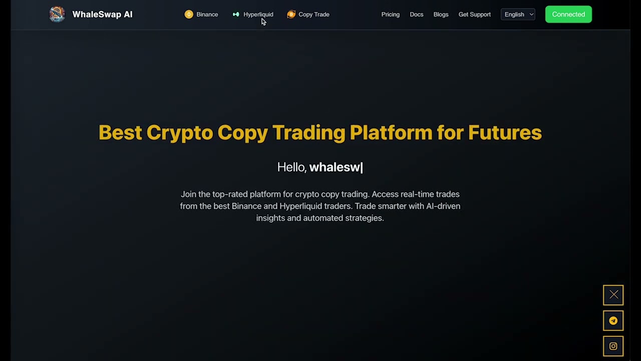 Track Crypto Whales with WhaleSwap AI & Automate Trades via Telegram