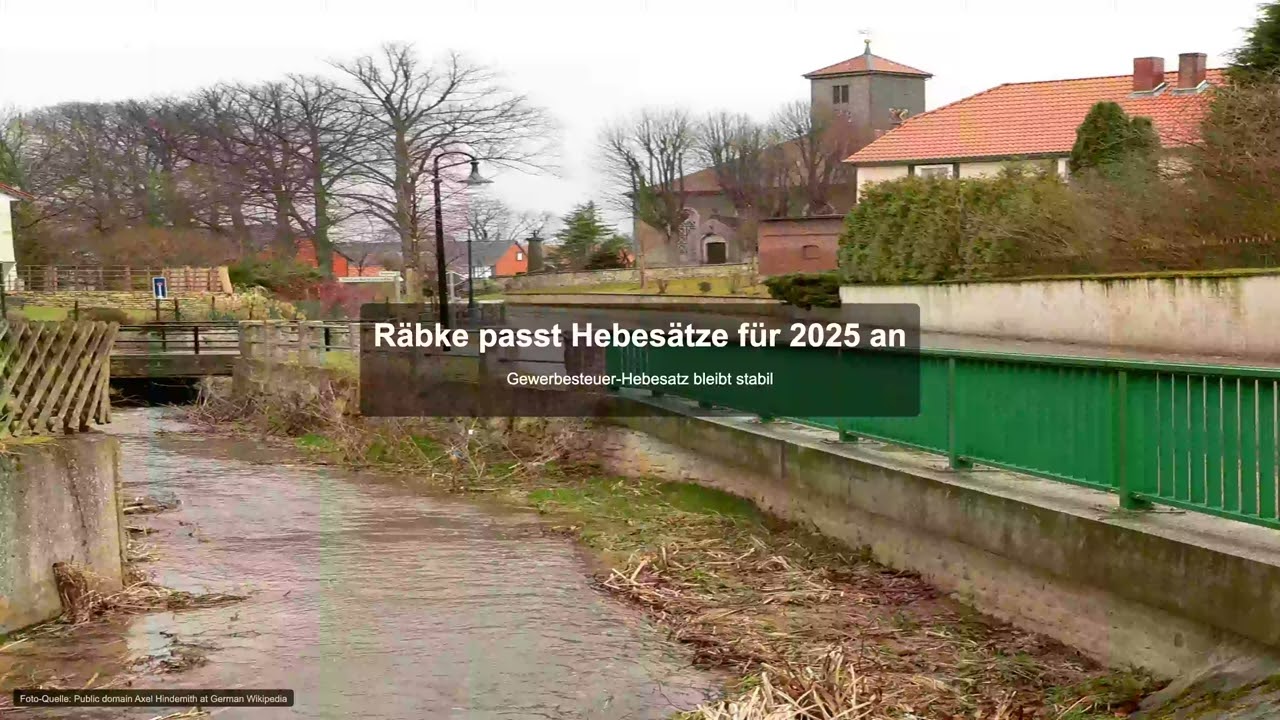 R&auml;bke passt Hebes&auml;tze f&uuml;r 2025 an - Gewerbesteuer News
