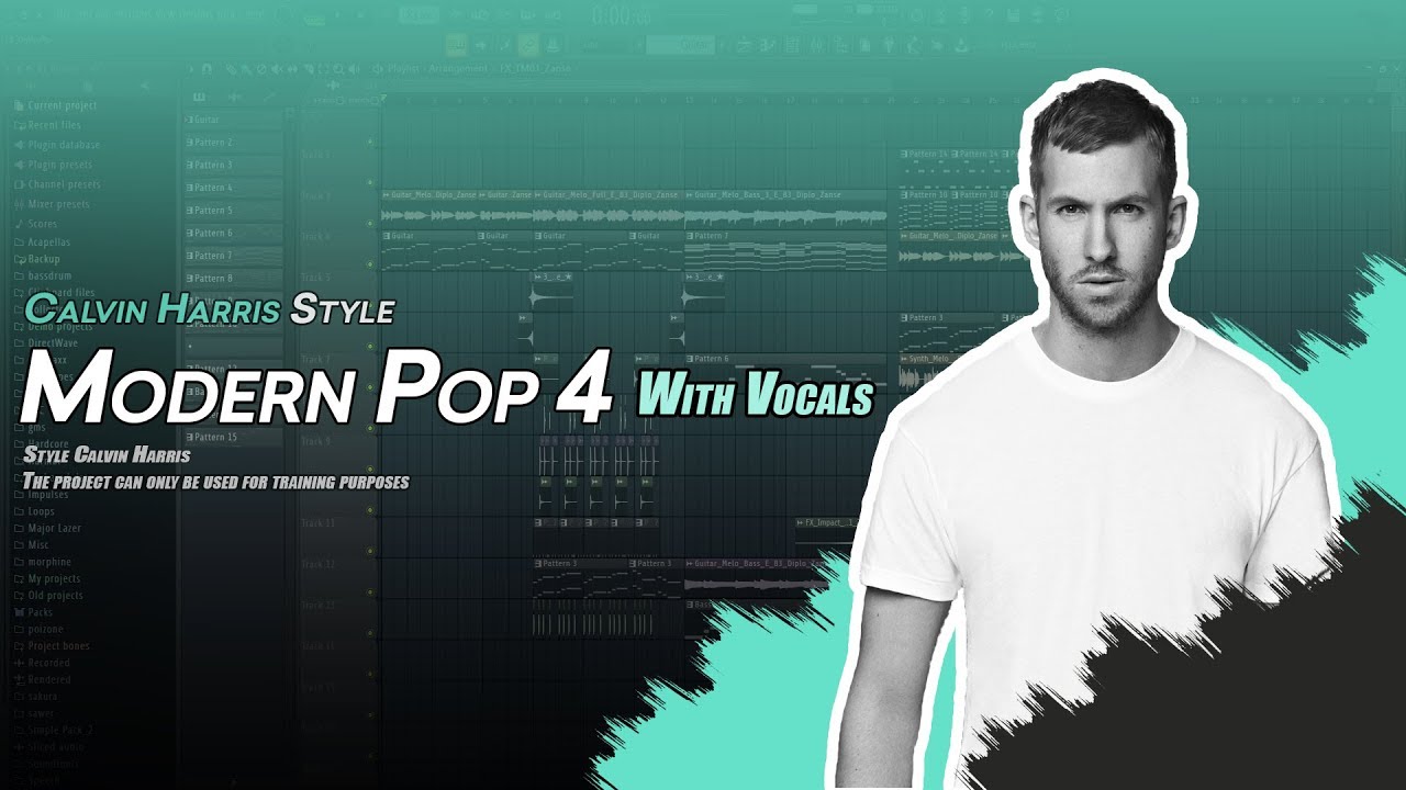 Professional Modern Pop FLP #4 with Vocals (Calvin Harris, Chainsmokers, DJ Snake)