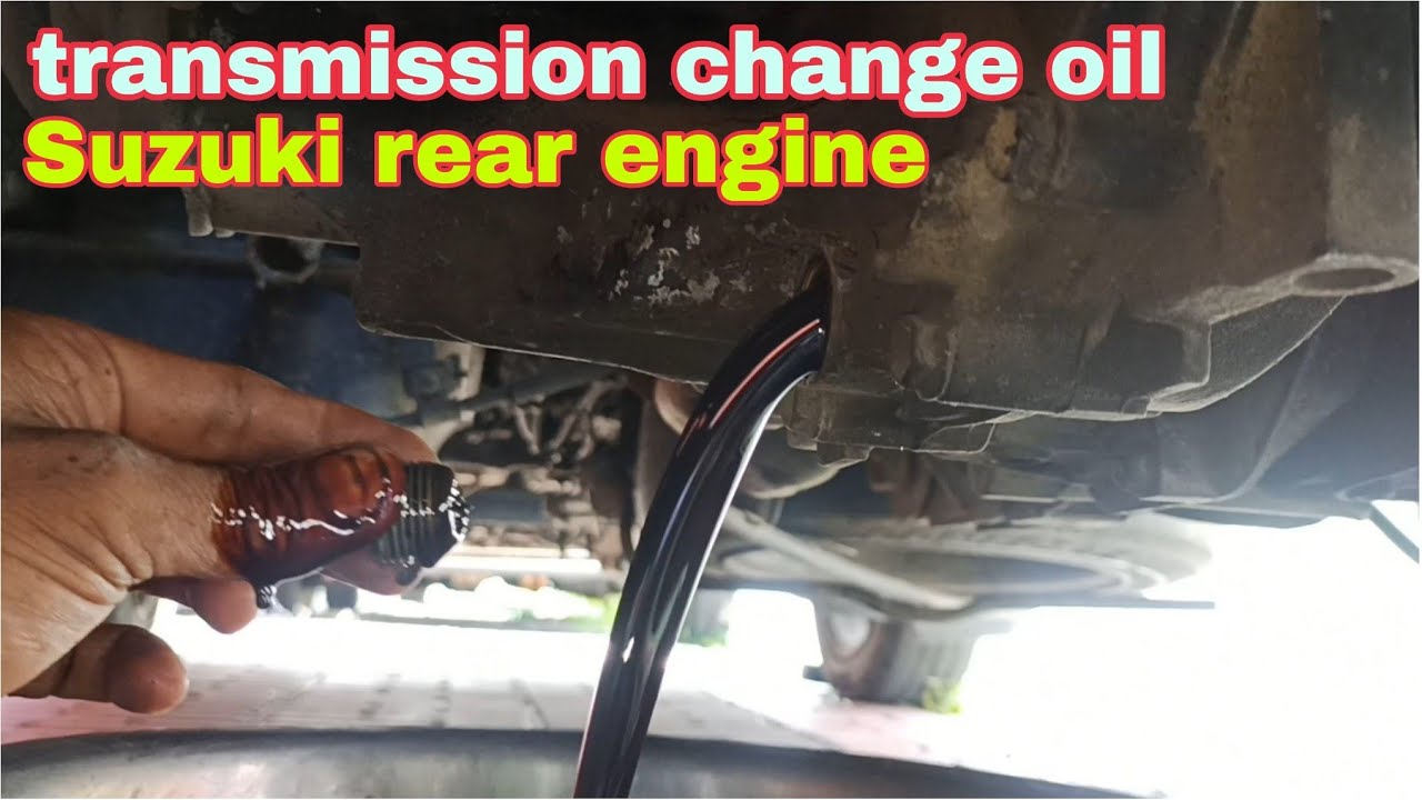 Change oil transmission rear engine