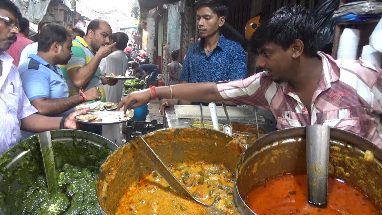 Half Veg Curry 2 Roti @ 28 rs | Half Sabji Half Rice @ 40 rs | Borobazar Kolkata Street Food