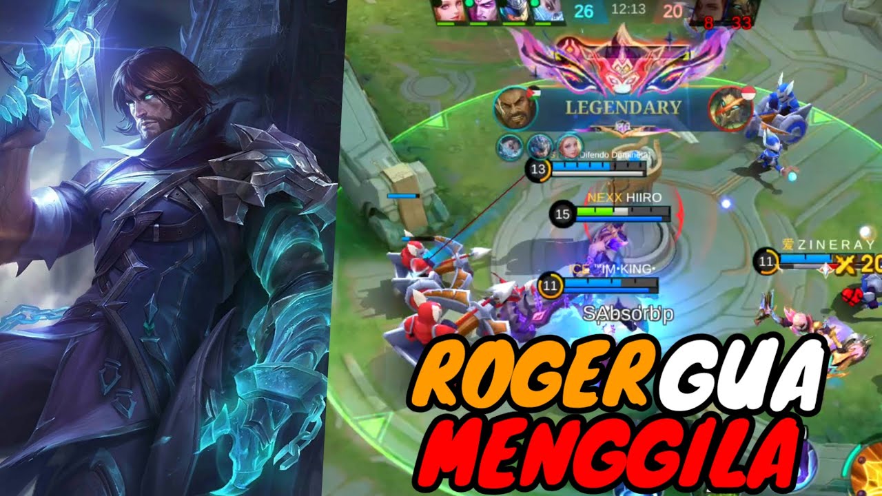 BEGINI JADINYA KALO GUA DIKASIH ROGER | ROGER GAMEPLAY - MOBILE LEGEND