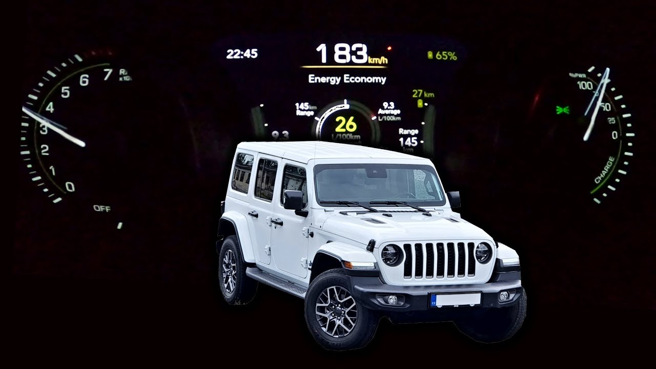 2021 Jeep Wrangler 4xe (plug-in hybrid) | acceleration | #DrivingCars