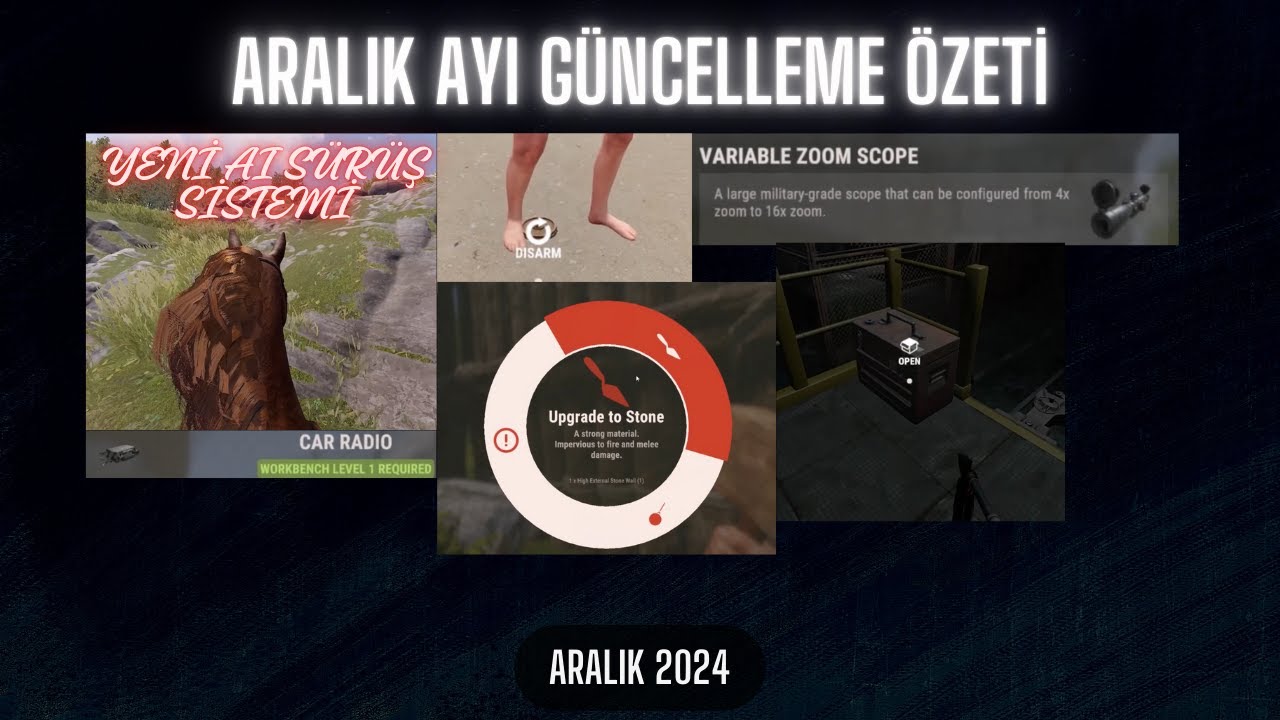 Rust - Atlar için Yeni Sürüş Sistemi ve Genel Güncelleme Özeti | 2024 Aralık