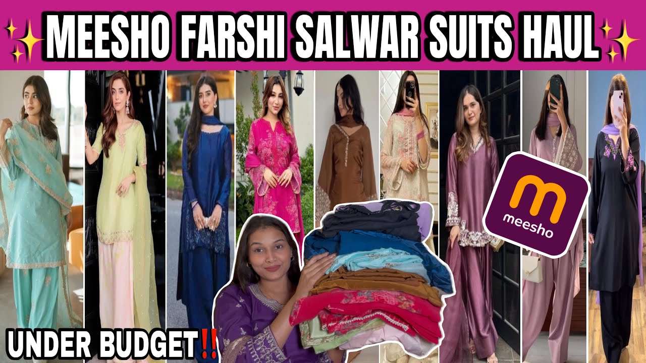 Meesho Viral Farshi Salwar Suit Haul 🪷🦚| @Seemamaurya88