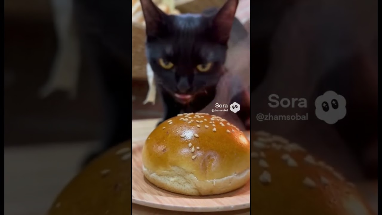 Jimbyalove печет булочку #jimbyalove #cat #baker