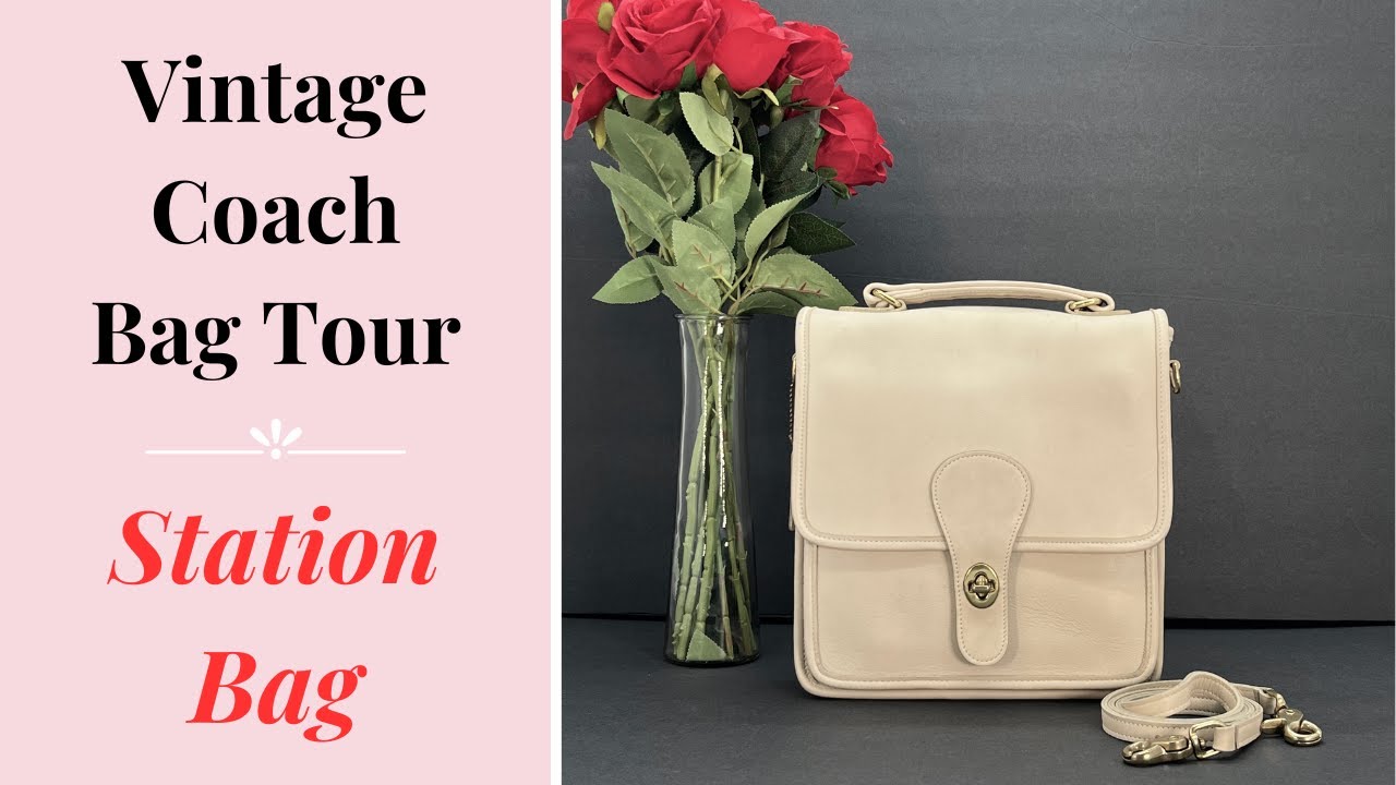 Vintage Coach Bag Tour | 1996 Bone Station Bag | Cristina Moda Vintage Shop