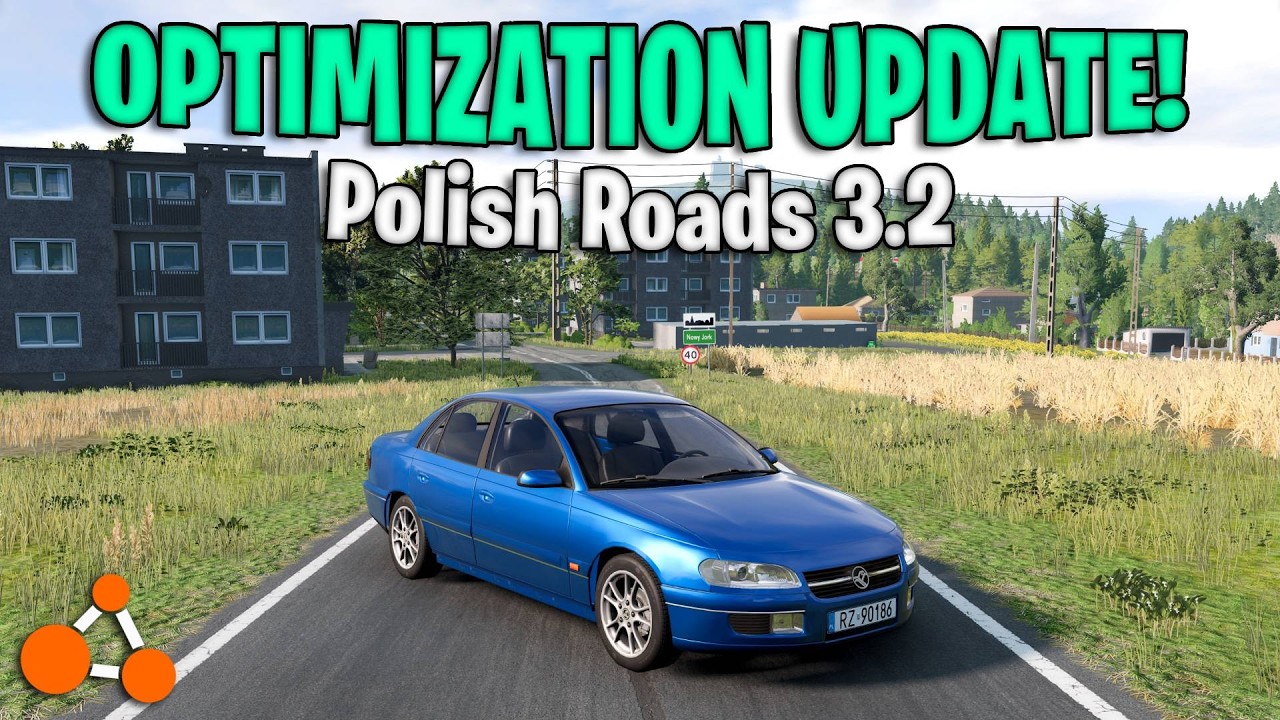 🪁OPTYMALIZACJA UPDATE - Polish Roads 3.2 | BeamNG.drive
