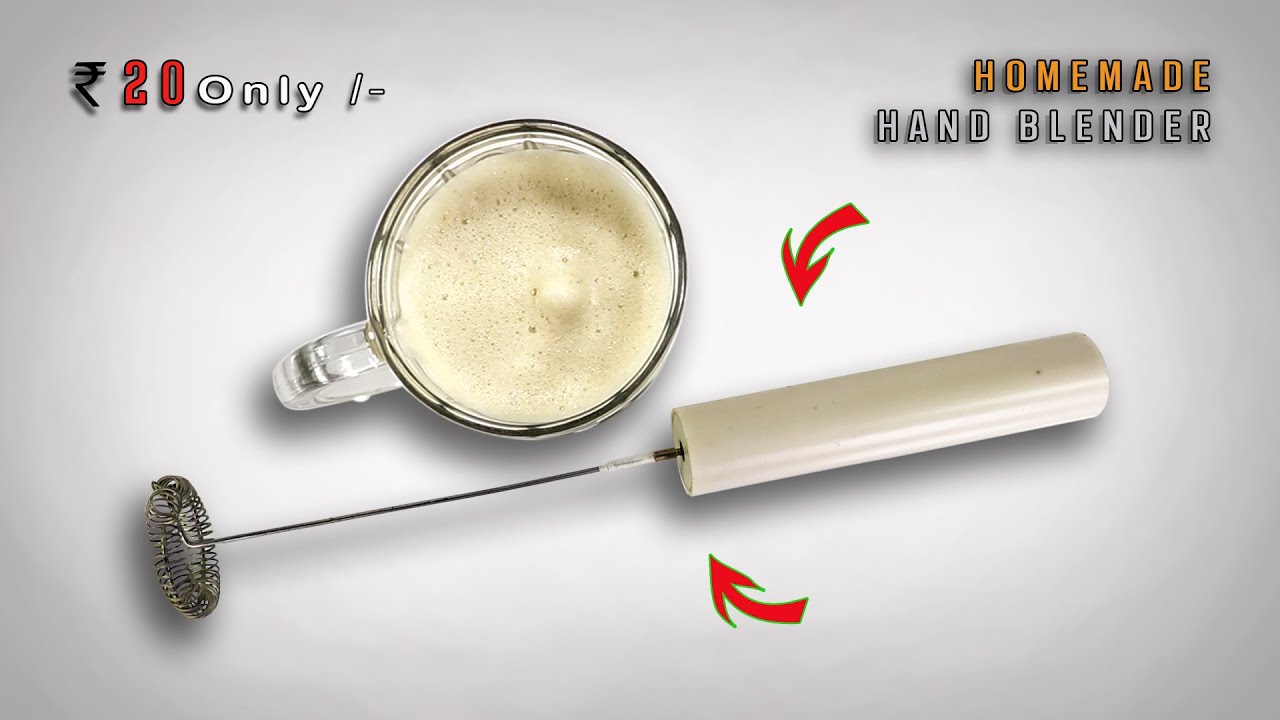 How To Make Hand Blender From DC Motor at Home | Coffee Blender at home