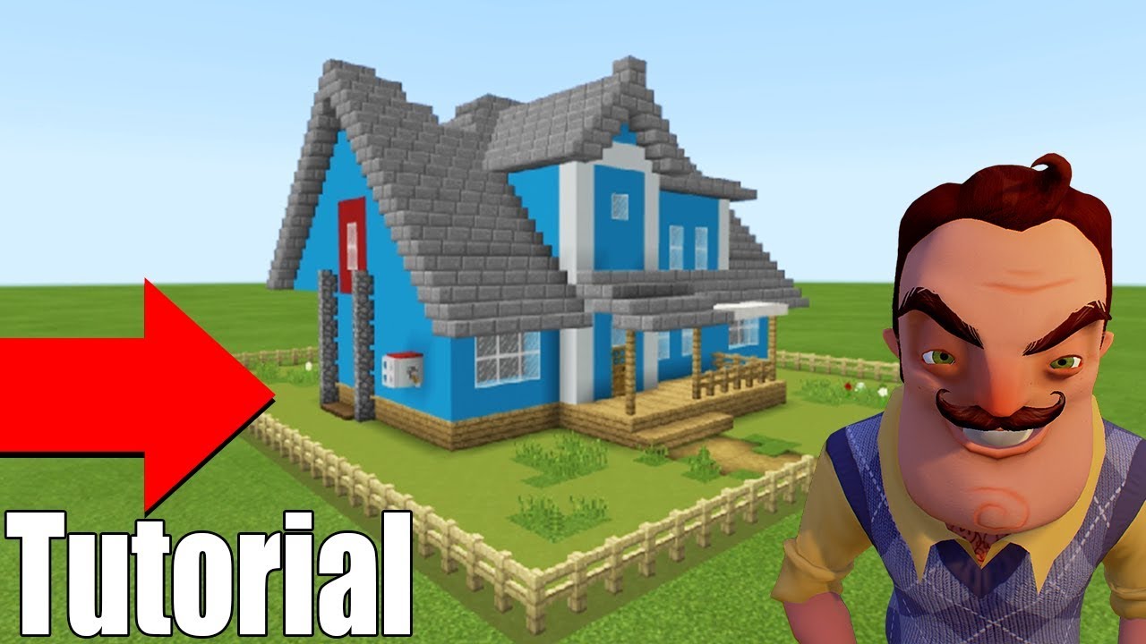 Minecraft Tutorial: How To Make The Hello Neighbour House Original 